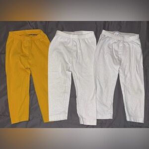 Old Navy Kids Leggings - Mustard and White